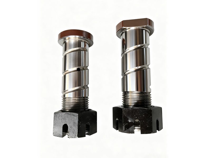 Threaded pins with slotted heads